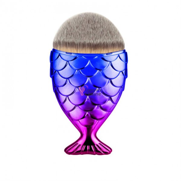 Pensula de make-up S Pink-Blue coada de peste, Powder Brush